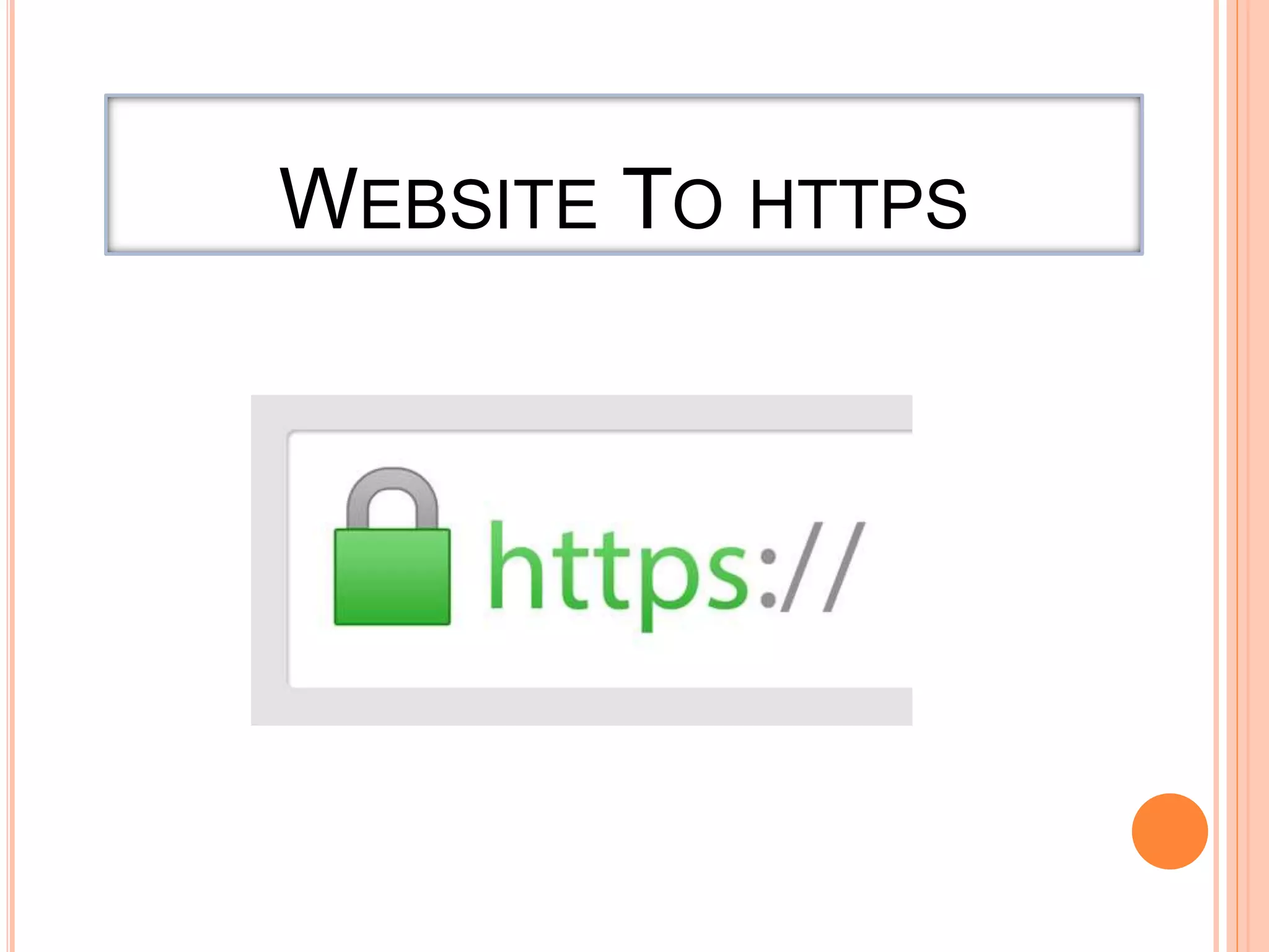 WEBSITE TO HTTPS