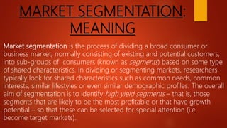 Target Divide Target marketing | PPTX