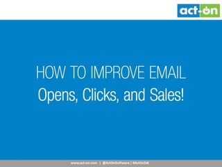 Target marketing   improve email pic