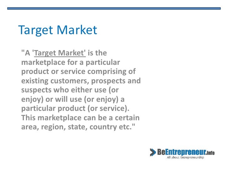 Target market, target audience and target group