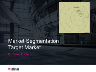 Market Segmentation
Target Market
Dr. Celen P.Paul
 