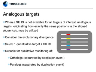 Target selection and internal standardization | PPT