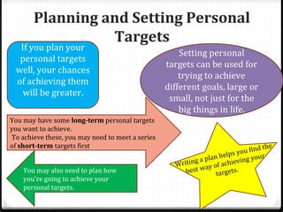 Target Setting Guidelines Target setting | PPT