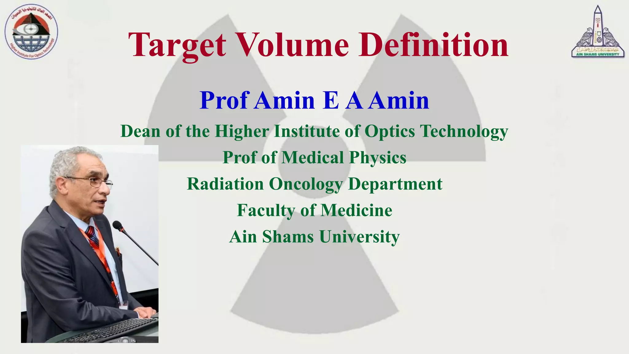 Target volume definition PPT