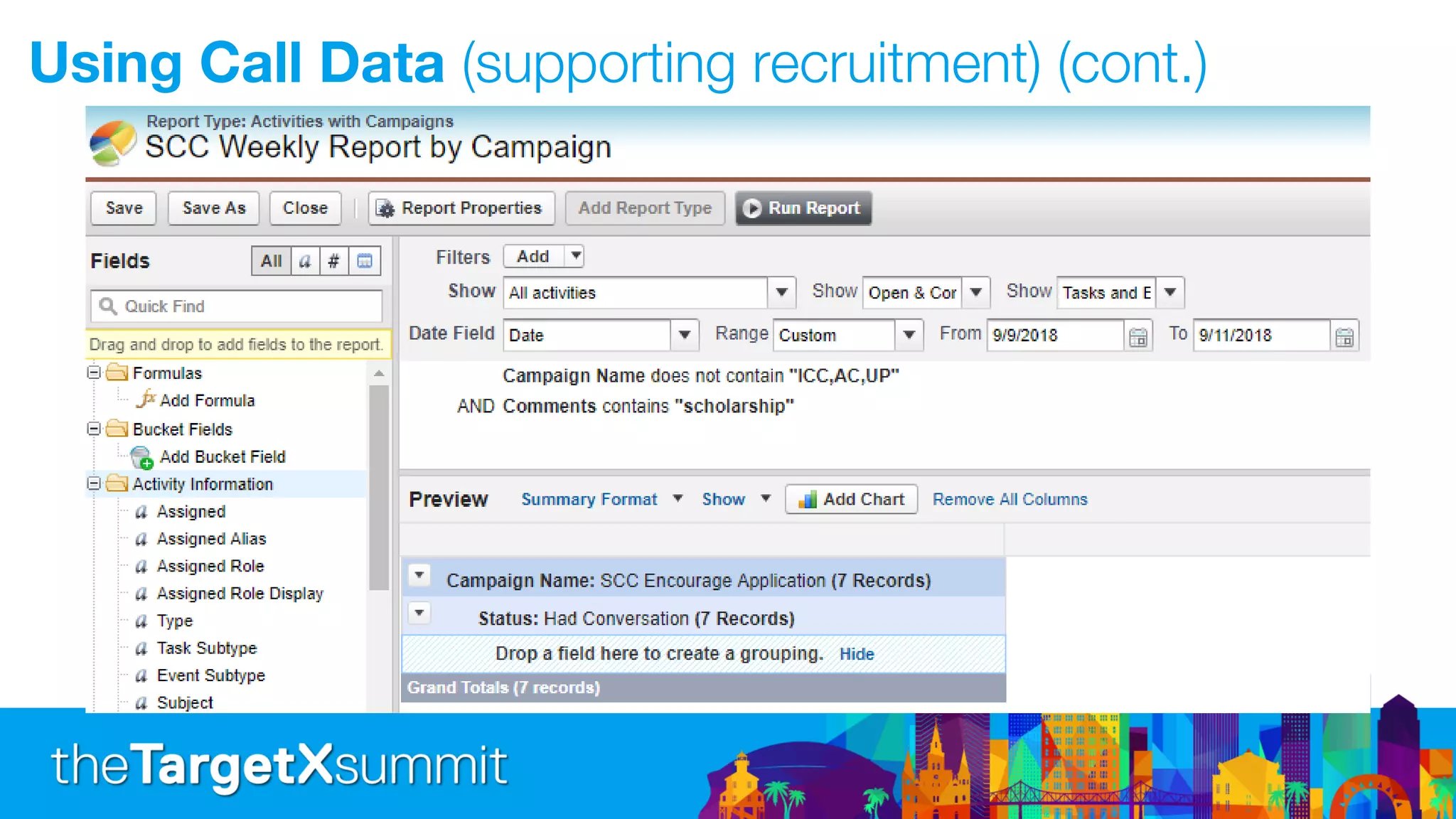 Using Call Data (supporting recruitment) (cont.)