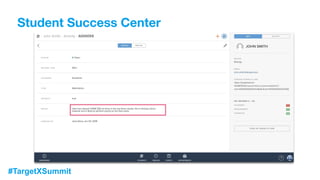 #TargetXSummit
Student Success Center
 