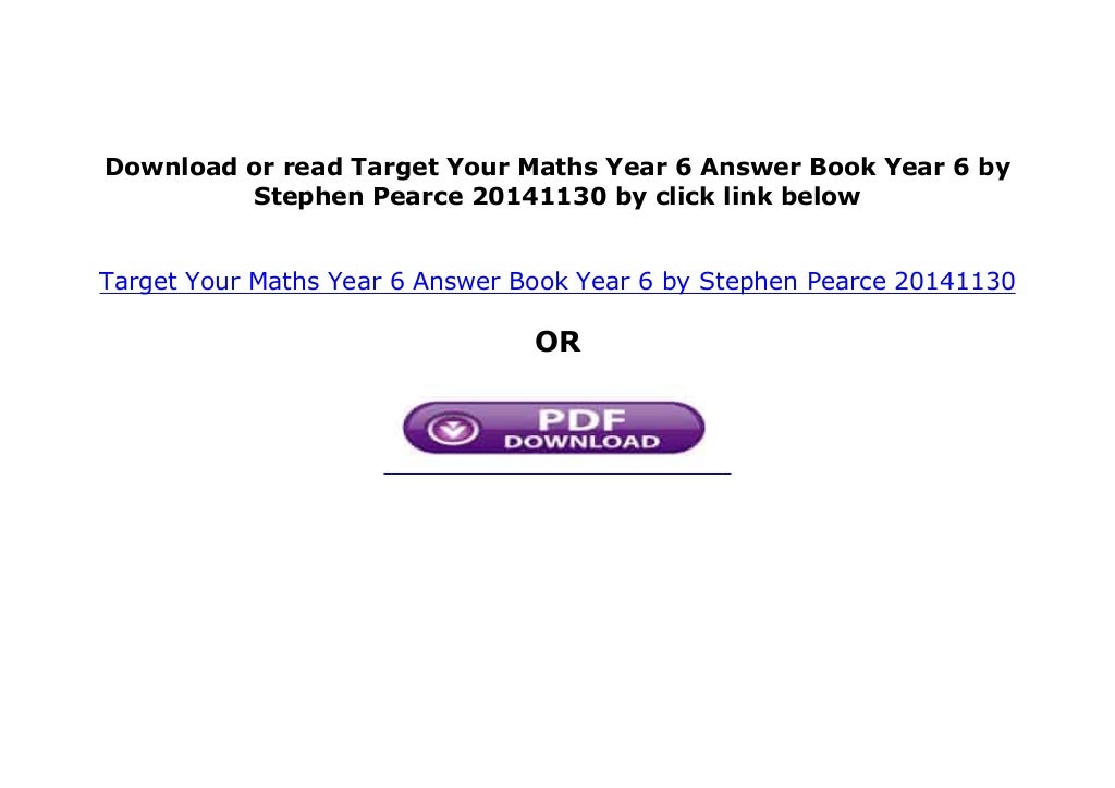 Download p d f Library Target Your Maths Year 6 Answer Book Year 6