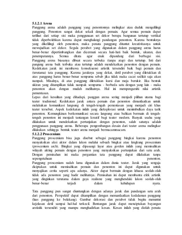 Unsur Pementasan Teater Yang Berkaitan Dengan Latar Belakang Panggung