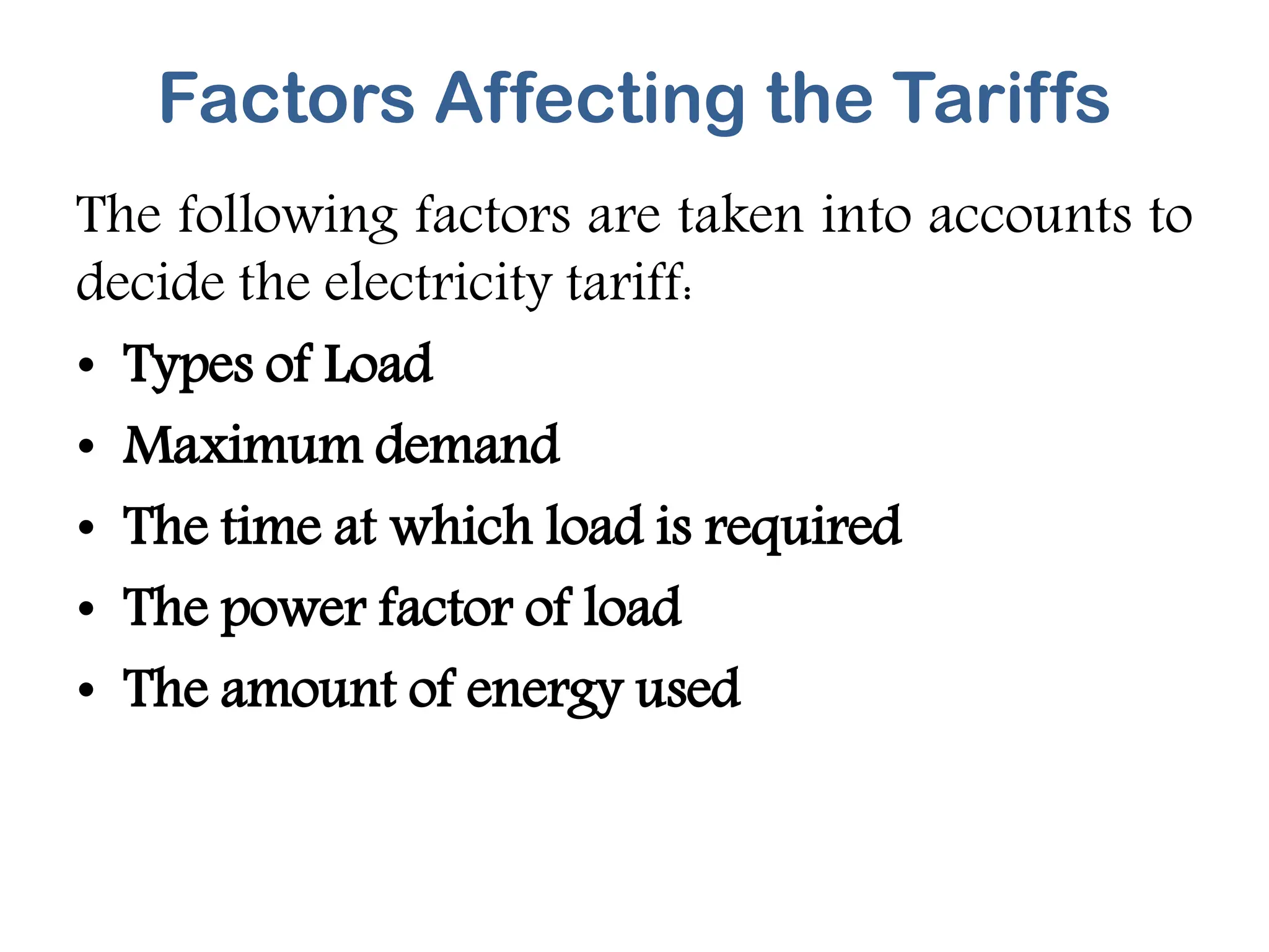 types of tariffs, advantage of tariff, how tariff work,.pdf | Gas and ...