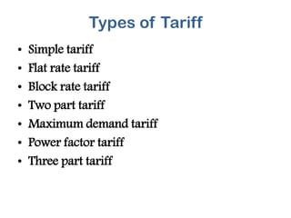 types of tariffs, advantage of tariff, how tariff work,.pdf | Gas and ...