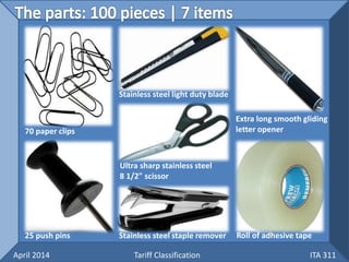 Tariff Classification | PPTX