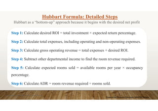 Formula Desire Operating Income FUNDAMENTALS OF FRONT OFFICE Tariff Structure in Hotel | PDF