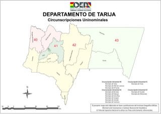 Tarija mapa elctoral