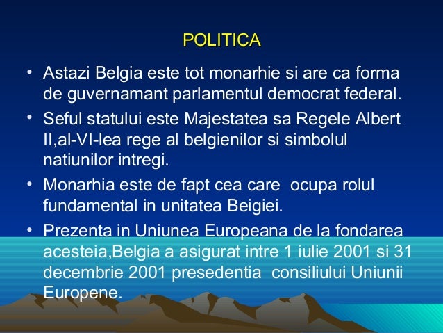 Tarile Monarhii Constitutionale Din Cadrul Uniunii Europene