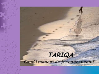 TARIQA Camí i manera de fer aquest camí. 