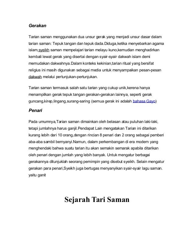 Tari Saman