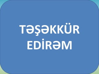 TƏŞƏKKÜR
EDİRƏM
 