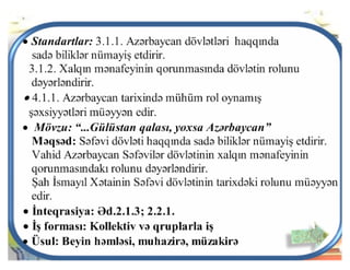 “...Gülüstan qalası, yoxsa Azərbaycan”