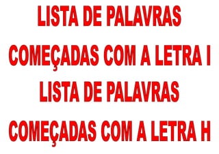 Tarjas   lista de palavras