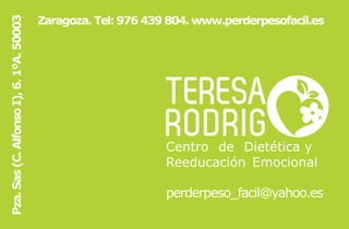 TERESA
RODRIG

Centro de Dietética y
Reeducación Emocional

 