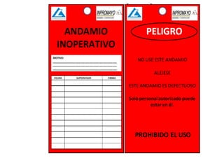 Tarjeta andamio