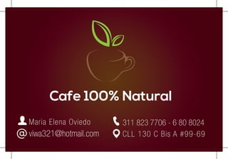 Tarjeta cafe mami