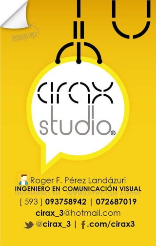 Tarjeta de presentación CIRAX studio