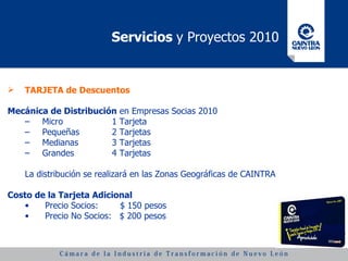 Servicios  y Proyectos 2010 ,[object Object],[object Object],[object Object],[object Object],[object Object],[object Object],[object Object],[object Object],[object Object],[object Object]