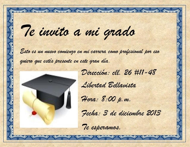 Carta De Invitacion Para Graduacion Quotes About f