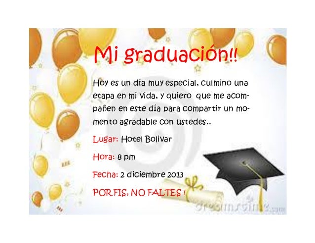 tarjeta de graduacion