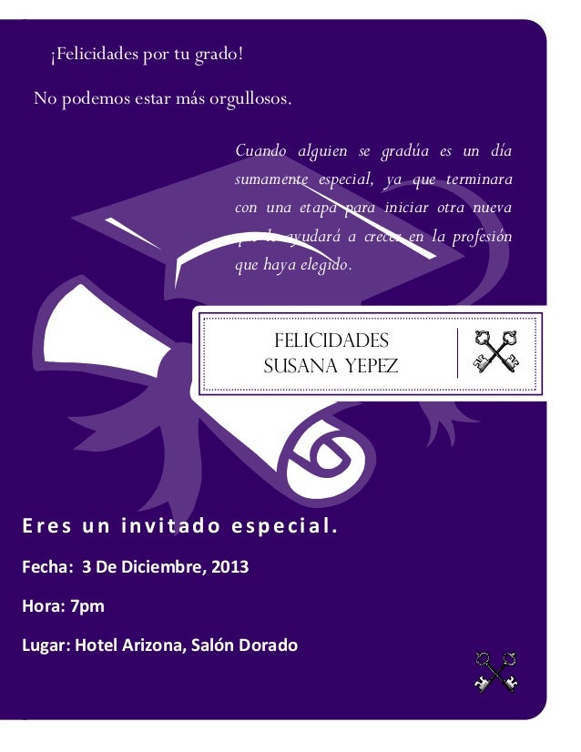 tarjeta de invitacion de grado tarjeta de grado