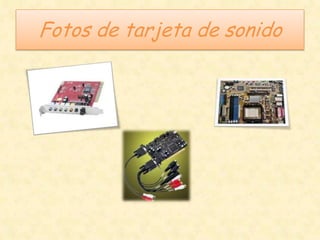 Fotos de tarjeta de sonido
 