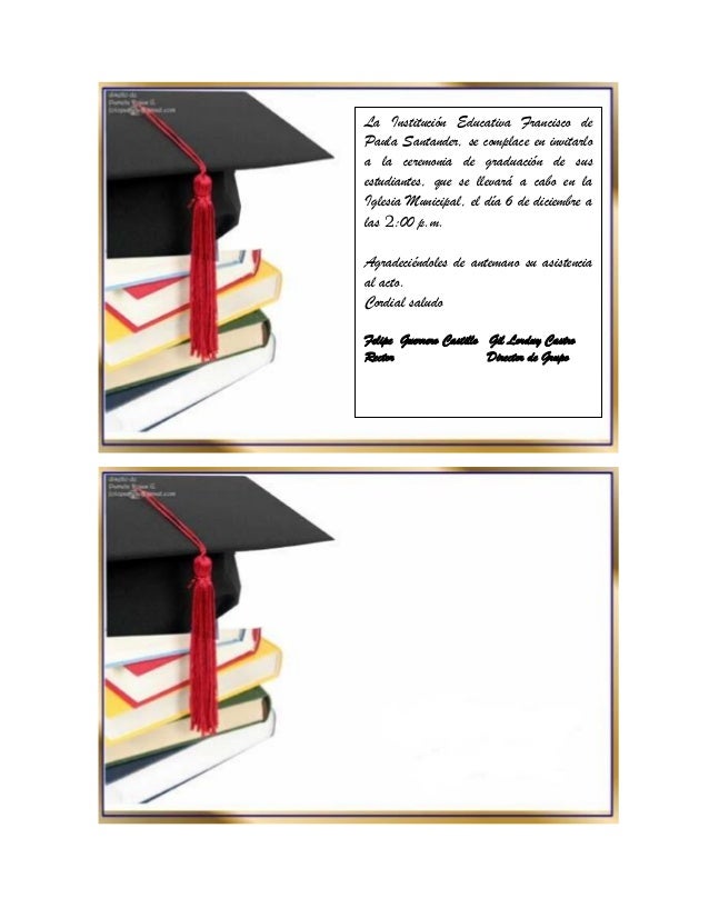 tarjeta grado tarjeta de grado