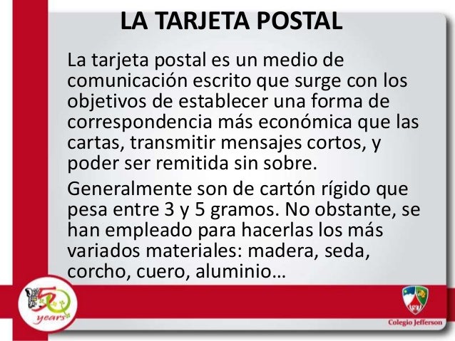 La tarjeta postal