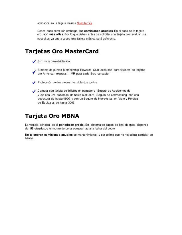 Tarjetas de credito visa mastercard