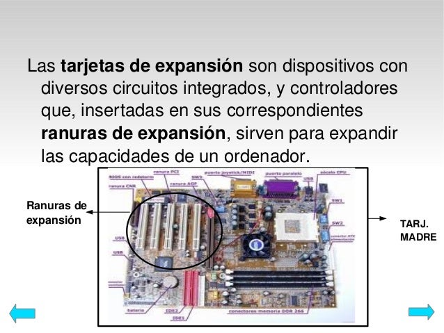 TARJETAS DE EXPANSIÓN