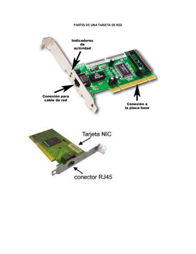 Tarjetas de interfaz de red