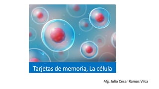 Tarjetas de memoria, La célula
Mg. Julio Cesar Ramos Vilca
 