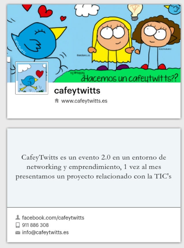 tarjeta de cafeytwitts formato