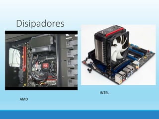 Disipadores
AMD
INTEL
 