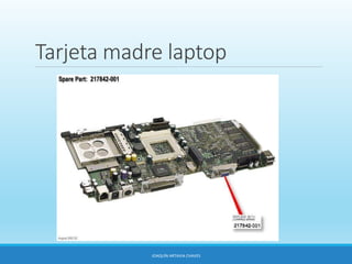 Tarjeta madre laptop
JOAQUÍN ARTAVIA CHAVES
 