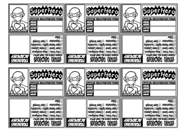 Superhero cards
