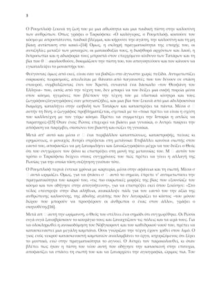 3


Ο Ρουμπλιόφ ξεκινά τη ζωή του με μια αθωότητα και μια παιδική πίστη στην καλοσύνη
των ανθρώπων. Οπως γράφει ο Σαρκόφσκι: «Ο καλόγερος, ο Ρουμπλιόφ, κοιτούσε τον
κόσμο με απροστάτευτο, παιδικό βλέμμα, και κήρυσσε την αγάπη, την καλοσύνη και τη μη
βίαιη αντίσταση στο κακό.»*14+ Ομως, η σκληρή πραγματικότητα της εποχής του, οι
αντιζηλίες μεταξύ των μοναχών, οι ματαιοδοξία τους, η διαφθορά αρχόντων και λαού, η
διπροσωπία και η αδιαφορία τους μπροστά στον επερχόμενο κίνδυνο των Σατάρων και τη
βία που θ ακολουθούσε, δοκιμάζουν την πίστη του, τον απογοητεύουν και τον κάνουν να
εγκαταλείψει το μοναστήρι του.
Υεύγοντας όμως από εκεί, είναι σαν να βαδίζει στο άγνωστο χωρίς πυξίδα. Αντιμετωπίζει
σαρκικούς πειρασμούς, απειλείται με θάνατο από παγανιστές που τον δένουν σε στάση
σταυρού, συμβολίζοντας έτσι τον Φριστό, συναντά ένα δάσκαλο ‒τον Θεοφάνη τον
Ελληνα‒ που, εκτός από την τέχνη του, δεν μπορεί να του δείξει μια σαφή πορεία μέσα
στον κόσμο, ηγεμόνες που βλέπουν την τέχνη του με υλιστικά κίνητρα και τους
ζωγράφους/αγιογράφους σαν μπογιατζήδες, και μια βία που ξεκινά από μια αδελφοκτόνα
διαμάχη, καταλήγει στην εισβολή των Σατάρων και καταστρέφει τα πάντα. Μέσα σ
αυτήν τη δίνη, ο ζωγράφος προβληματίζεται, σχετικά με το «ποια πρέπει να είναι η σχέση
του καλλιτέχνη με τον γύρω κόσμο. Πρέπει να συμμετέχει την Ιστορία η απλώς να
παρατηρεί;»*15+ Οταν ένας Ρώσος επιχειρεί να βιάσει μια γυναίκα, ο Αντρέι παίρνει την
απόφαση να παρέμβει, σκοτώνει τον βιαστή και σώζει τη γυναίκα.
Μετά απ’ αυτό και μἐσα σ       ένα περιβάλλον καταπτώσεως, καταστροφής, πείνας κι
ερημώσεως, ο μοναχός Αντρέι στρέφεται στη μετάνοια: Επιβάλλει κανόνα σιωπής στον
εαυτό του, αποφασίζει να μη ξαναμιλήσει και ξαναζωγραφίσει μέχρι να του δείξει ο Θεός
ότι του συγχώρεσε τον φόνο κι επιστρέφει στη μονή της μετανοίας του. Μ     αυτόν τον
τρόπο ο Σαρκόφσκι δείχνει στους συγχρόνους του πώς πρέπει να γίνει η αλλαγή της
Ρωσίας για την οποία τόση συζήτηση γινόταν τότε.
Ο Ρουμπλιόφ περνά έντεκα χρόνια με καρτερία, μέσα στην αφάνεια και τη σιωπή. Μέσα σ
  αυτά ωριμάζει. Ομως, για να φτάσει σ   αυτό το σημείο, έπρεπε ν’ αντιμετωπίσει την
πραγματικότητα του καιρού του, «τις πιο σαρωτικές μορφές της βίας που εξουσίαζε τον
κόσμο και τον οδήγησε στην απογοήτευση», για να επιστρέψει εκεί όπου ξεκίνησε: «΢το
τέλος επέστρεψε στην ίδια αλήθεια, ανακάλυψε πάλι για τον εαυτό του την αξία της
ανθρώπινης καλοσύνης, της άδολης αγάπης που δεν λογαριάζει το κόστος ‒του μόνου
δώρου που μπορούν να προσφέρουν οι άνθρωποι ο ένας στον άλλο», γράφει ο
σκηνοθέτης*16+.
Μετά απ αυτή την ωρίμανση, ο Θεός του στέλνει ένα σημάδι ότι συγχωρέθηκε. Οι Ρώσοι
σιγά σιγά ξαναβρίσκουν το κουράγιο τους και ξαναχτίζουν τις πόλεις και τα ιερά τους. Για
να ολοκληρωθεί η ανοικοδόμηση του Νόβγκοροντ και του καθεδρικού ναού του, πρέπει να
κατασκευαστεί μια μεγάλη καμπάνα. Οσοι γνώριζαν την τέχνη έχουν χαθεί στον λιμό. Ο
γιος ενός νεκρού κατασκευαστή καμπανών αναλαμβάνει το έργο, ισχυριζόμενος ότι ξέρει
το μυστικό, ενώ στην πραγματικότητα το αγνοεί. Ο Αντρέι τον παρακολουθεί, κι όταν
βλέπει πως ήταν η πίστη του νέου αυτή που οδήγησε την κατασκευή στην επιτυχία,
αποφασίζει να σπάσει τη σιωπή του και να ξαναρχίσει την αγιογραφία, ώριμος πια. Σου
 