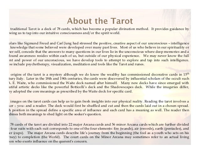 Tarot Reading Sample 1