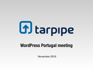 tarpipe WordPress plugin demo