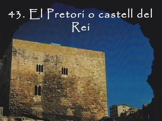 43. El Pretori o castell del
           Rei
 