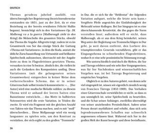 DEUTSCH

Themas geradezu jubelnd ausfällt, von                     in Dur, die er sich für die “Heldentat” der folgenden
überschwenglicher Begeisterung (bezeichnenderweise        Variation aufspart, welche die letzte sein kann.»
entstanden sie 1821, just zu der Zeit, da er eine         Vergiftete Pfeile angesichts der Einfaltslosigkeit der
Beziehung zu der bereits erwähnten Félicité Hullin        Mehrzahl seiner Kollegen. Bei Sor hingegen ist es eine
begann), bemächtigt sich in den Variationen Op. 28,       überschäumende Kreativität, die ihn gegen die Norm
Malbroug va a la guerra [Malborough zieht in den          verstoßen lässt; außerdem will er nicht, dass
Krieg] die Melancholie des gesamten Stücks, obwohl        Malborough, als er aus dem Krieg heimkehrt, seinen
das Thema die Angabe Allegretto trägt; zudem ist es im    Weg unter der Begleitung von Trommelschlägen in Dur
Gesamtwerk von Sor das einzige Stück der Gattung          geht, ja weit davon entfernt, den Lorbeer des
«Thema mit Variationen», in dem die Koda, anstatt die     triumphierenden Generals vorzuführen, gibt er das
übliche Zurschaustellung von Virtuosität und brillanter   Eingangsthema in schwebenden Flageolettönen,
Spieltechnik aufzuweisen, überrascht mit der Angabe       wodurch er eine sehr pessimistische Stimmung erzeugt.
lento zu dem in Flageolettönen gesetzten Thema,                 Wie unterschiedlich sind doch die Welten, die Sor
versunken in eine Schwärze, ähnlich der, die vielleicht   und Tárrega erlebten und wie sehr ihre Vorgangsweisen;
auch die Gedanken des Komponisten umfing. Diese           was für Sor Nachdenken und wissenschaftliches
Variationen (mit die gelungensten seines                  Vorgehen war, ist bei Tárrega Begeisterung und
Gesamtwerkes) entsprechen in keiner Weise dem             empirisches Vorgehen.
vorherrschenden Schema, das er in seiner                        Obgleich er zu den Autoren gehört, von denen sehr
Gitarrenschule selbst ironisch kommentierte: «… [Der      viel eingespielt ist, wissen wir eigentlich ziemlich wenig
Autor] wird eine modische Melodie wählen: zu diesem       von Francisco Tárrega (1852-1909). Das Vorhaben
Thema wird er anhand der leeren Saiten eine               einer Gitarrenschule verwirklichte er nicht, so dass es
Bassstimme entwickeln…; das Motiv in halbierten           uns unmöglich ist, seine Spieltechnik zu beurteilen,
Notenwerten wird die erste Variation, in Triolen die      und die Schar seiner Anhänger, zweifellos überwältigt
zweite. Er wird ein Fragment mit der gleichen Anzahl      von seiner anziehenden Persönlichkeit, haben seine
von Takten wie das Thema machen, und es mit “moll”        Person derart mythifiziert und erhöht, dass sich sein
überschreiben… Diese Mollpassage wird ein wenig           legendenumwobenes Schaffen nur schwerlich
langsamer zu spielen sein, um den Kontrast zu             angemessen erfassen lässt. Während sich Sor in der
verstärken, der sich ergibt zu den großen “Trommeln”      großen Welt der Kunst bewegte und diese beeinflusste,

26
 