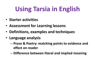 Tarsia | PPTX