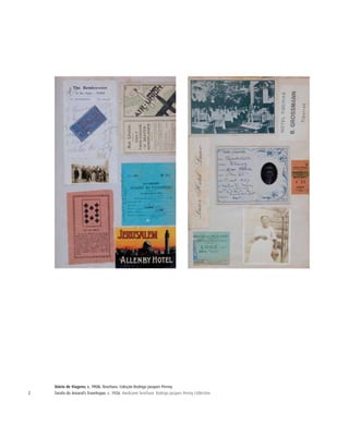 2
Diário de Viagens, c. 1926. Brochura. Coleção Rodrigo Jacques Perroy
Tarsila do Amaral’s Travelogue, c. 1926. Hardcover brochure. Rodrigo Jacques Perroy Collection
 