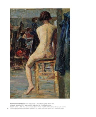 30
Academia número 4, 1922. Óleo sobre cartão-tela. 76 x 53 cm. Acervo Instituto Moreira Salles.
Integrou as exposições: 1933 – Palace Hotel, Rio de Janeiro; 1969 – MAM-Rio de Janeiro
Academy number 4, 1922. Oil on canvas-covered cardboard. 76 x 53 cm (29.9 x 20.9 in.). Instituto Moreira Salles Collection.
This painting was included in the following exhibitions: 1933 – Palace Hotel, Rio de Janeiro; 1969 – MAM-Rio de Janeiro
 